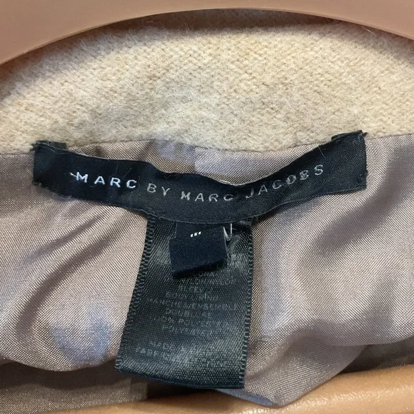 Marc by Marc Jacobs wool angora blend coat in Bamboo Tan size M - Picture 3 of 5